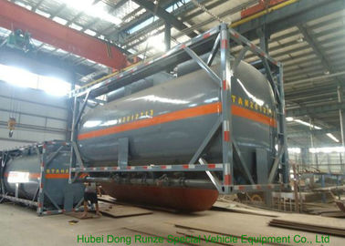 Chine OIN isolée Q235/LDPE conteneur de réservoir de 20 pieds pour l'acide acétique/anhydride acétique fournisseur